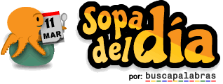 Sopa de letras del día