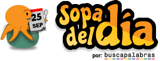 Sopa de letras del día
