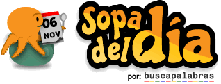 Sopa de letras del día